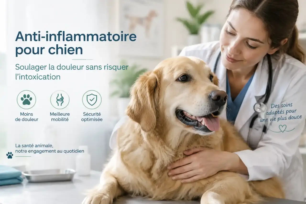 Anti-inflammatoire pour chien : soulager la douleur sans risquer l’intoxication