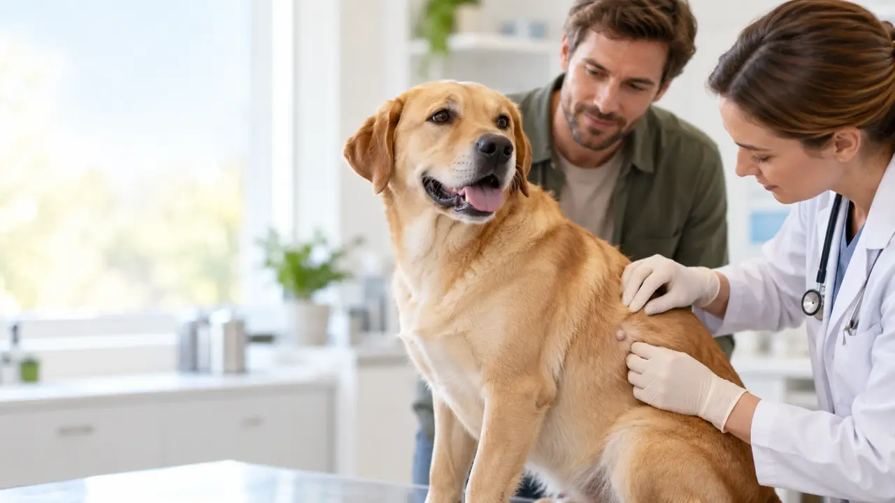 Bouton blanc sur un chien : ne le percez pas, repérez les signes d’alerte