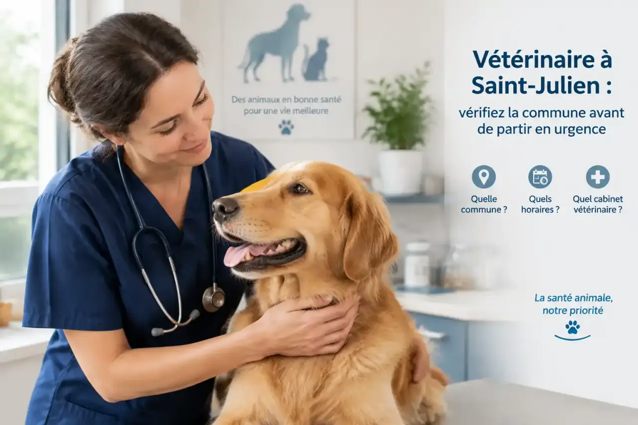 Vétérinaire à Saint-Julien : vérifiez la commune avant de partir en urgence