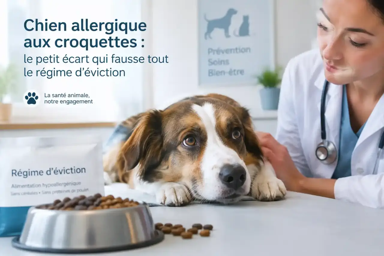 Chien allergique aux croquettes : le petit écart qui fausse tout le régime d’éviction