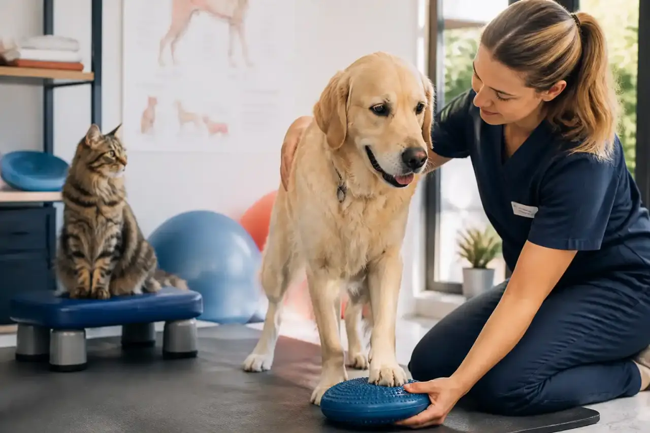 Kiné pour chien et chat : quand consulter et à quoi ressemble une séance en pratique