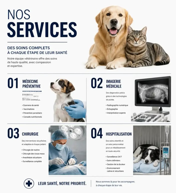 Services essentiels d'une clinique vétérinaire en Haute-Garonne